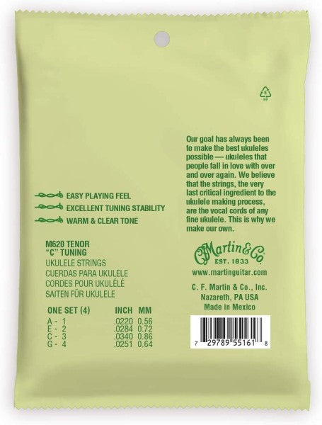 MARTIN UKULELE STRINGS TENOR M620