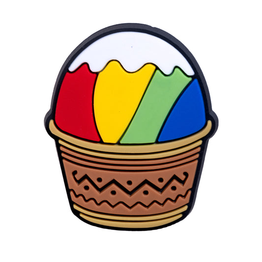 Jam Palz Rainbow Shaved Ice with Snow Caps Charm