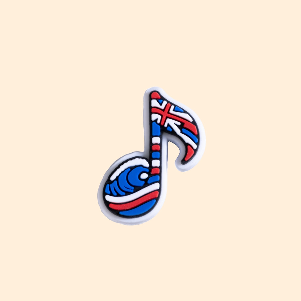 Jam Palz Hawaiian Music Note Charm