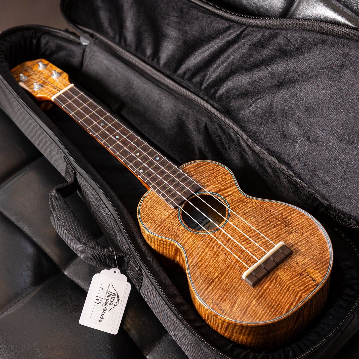 KIDA Ukulele Works Soprano Longneck Mango