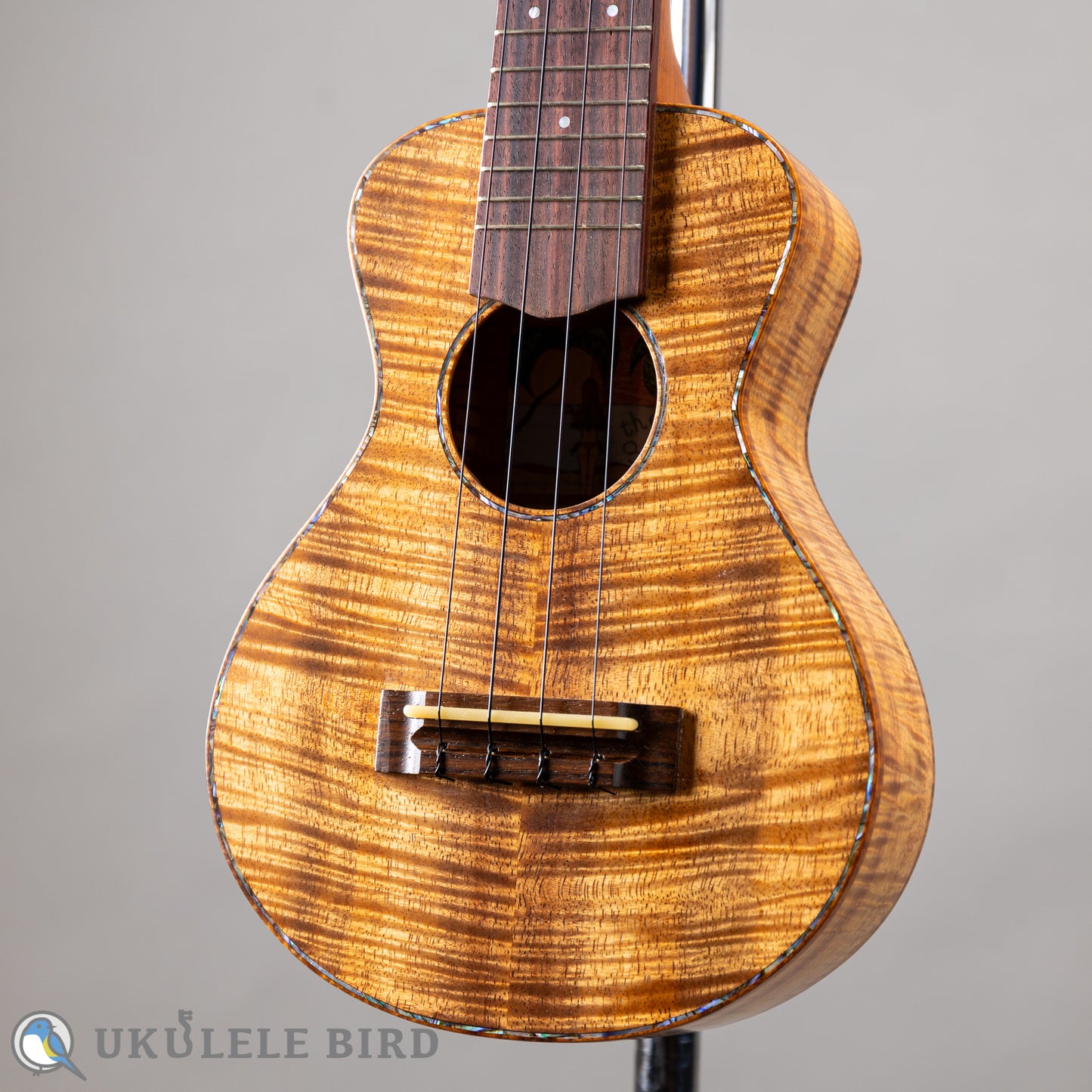 四弦舎 Model-MS350 ソプラノ　カーリーハワイアンコア