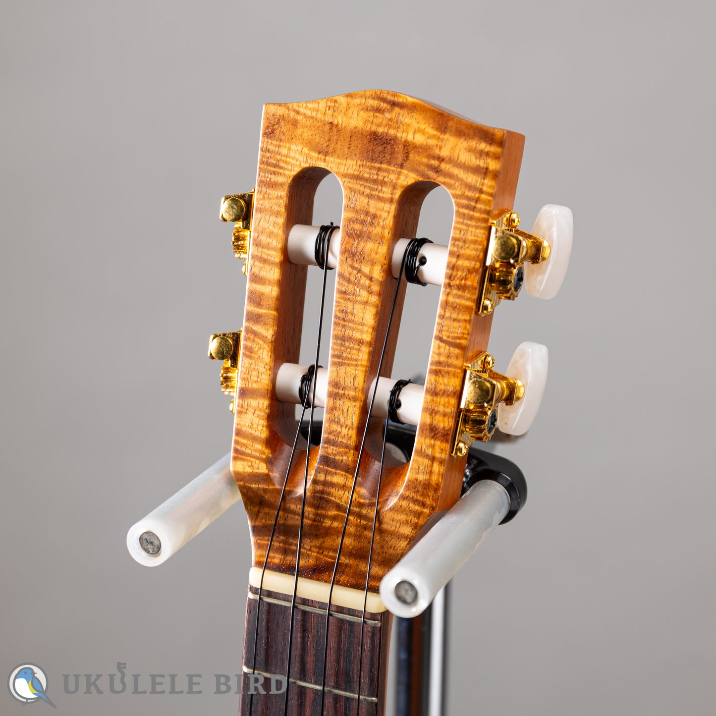 四弦舎 Model-MS350 ソプラノ　カーリーハワイアンコア