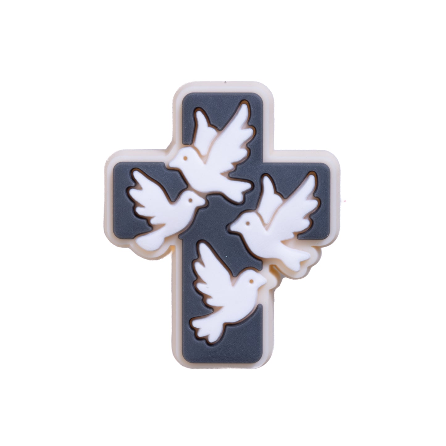 Jam Palz Holy Cross with White Doves Charm