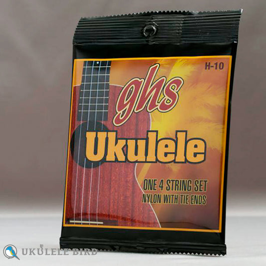 GHS Ukulele Strings Black Nylon/H-10 (Soprano Concert)